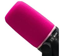 RhymKawa Custom Color Pop Filter for Shure SM7B Microphone Foam Windscreen with Retainer Ring Replacement Mic Cover for Studio Recording Gaming (Pink)