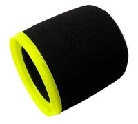 RhymKawa Custom Windscreen Pop Filter for Shure MV7, MV7i, MV7+, MV7X Microphones, Thick Foam and Yellow Retainer Ring Windsock with Noise-Reducing