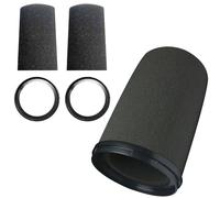 RhymKawa Microphone Cover and Retaining Ring for Shure SM7B, SM7A, SM7dB, MV7 Mic Pop Filter Windscreen Rerplacement - 2 Pack