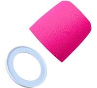 RhymKawa MV7 Pop Filter Replace for Shure MV7, MV7i, MV7+, MV7X, Microphone Windscreen Cover, Pink with White Retainer Ring