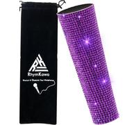 RhymKawa Rhinestone Microphone Cover for Wired Mic Shuer SM58LC, Beta 58A Universal Transmittor Skin Shining on Tours TV Shows Podcast