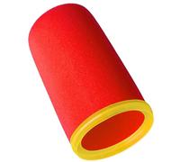 RhymKawa SM7B Mic Foam Windscreen for Shure SM7B SM7dB MV7 Microphone A7WS Pop Filter Replacement, Noise-Cancellation Windsock Red Cover with Yellow Retaining Ring