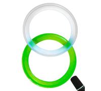 RhymKawa SM7b Pop Filter Retaining Ring for Shuer SM7B, SM7dB Microphone Foam Windscreen Accessories, Custom Identifier 2 Pack (Green Glowing)