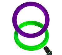 RhymKawa SM7b Pop Filter Retaining Ring for Shuer SM7B, SM7dB Microphone Foam Windscreen Accessories, Custom Identifier 2 Pack (Violet Green)
