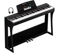Rhymo Digital Piano 88 Key Weighted Keyboard with Stand,Progressive Hammer Action Electronic Piano