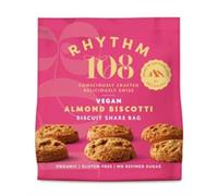 Rhythm 108 Almond Biscotti Tea Biscuit Share Bag 135g