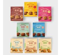 Rhythm 108 Organic Vegan Gluten & Dairy Free Tea Biscuits Share Bag Mixed Case of 8 x 135g