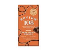 Rhythm 108 Swiss M'lk, Orange & Cacao Chocolate 100g [Pack of 9]