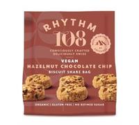 Rhythm 108 Swiss Vegan Hazelnut Chocolate Chip Share Bag 135g