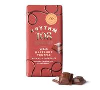 RHYTHM 108 Swiss Vegan Organic Hazelnut Truffle Bar with M'lk Chocolate 100g