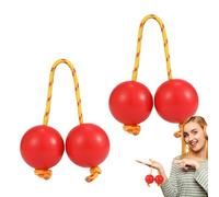Rhythm African Shaker, African Battle Whisk, African Stirrer Musical Instrument, 2 Pairs ABS Music Egg Rhythm Ball, Double Pumpkin Stirrer for Beginners Lovers