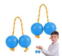 Rhythm African Shaker African Rattle Ball Kashaka Instrument | 2 Pair Rhythmic Music Egg, ABS Hand Percussion Instruments Double Gourd for Kid Adults