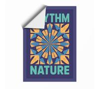 Rhythm and Nature Geometric Unframed Wall Art Print A1 (84.1×59.4cm), Wall Decor for Living Room, Bedroom, Office & Home, Art Gift