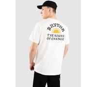 Rhythm | Awake Tee | Men's | Printed Cotton Tshirt | White | WildBounds L