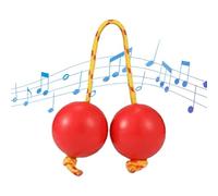 Rhythm Ball Kashaka - Red and Green Percussion Instrument | Hand Held Musical Cocktail Shaker with Resonant | Keeps Rhythm and Sound Easily Played, Accessible During Music Practice