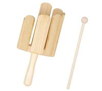 Rhythm Block Instrument Wooden Build with Tapping Stick, Classroom Percussion Toy for Beginners, Multi Sound Chambers, Family Music Practice Resource Orff Rhythm Block Wooden Percussion Learning Toy