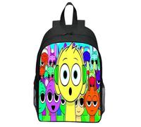 Rhythm Box Lightweight Backpack, Rhythm Box backpack,Cartoon Game Fashion Toddler School BagZPSOSPZ Children's Birthday Gift, Anime Rhy-thm Backpack Anime Cartoon Travel Bag, 16 inch