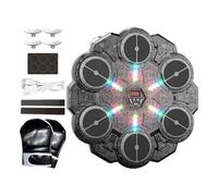 Rhythm Boxing Machine - 34x37x4cm Wall Punch Pad, ABS Music Trainer, 9-Speed Fitness Equipment with LED Display | Dynamic Home Exercise for Adults Boys and Indoor Gym Apartment Dormitory