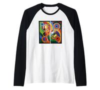 Rhythm by Robert Delaunay (1912) Raglan Baseball Tee