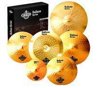 Rhythm Bytes Cymbal Set for Drums | New Sultans Series 7 pcs Cymbals Pack Includes 14" High-Hat, 16" Crash, 18" Crash, 20" Ride, Bonus 10" Splash and 18" China Cymbal