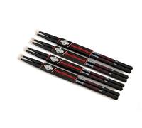 Rhythm Bytes Drumsticks | 4-Pack, 5B Drum Sticks | Premium American hickory with Nylon tip for Brighter, Defined Sound, New BeatBladez Series Black Drum Sticks