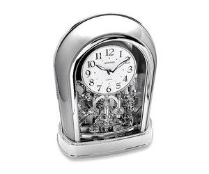 Rhythm Chrome Finish Anniversary Clock - C3098