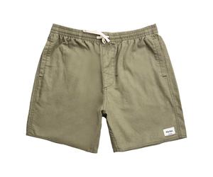 Rhythm | Classic Linen Jam Short | Men's | Linen Jam Shorts | Olive 36