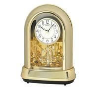 Rhythm Clocks Musical Motion Clock, Champagne, Acrylonitrile Butadiene Styrene (ABS), Gold, White