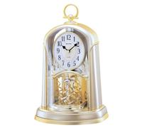 Rhythm Cont Mantel Clock Rotating Twist Pendulum - Gilt