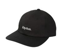 Rhythm | Essential Brushed Twill Cap | Men's | Stone Cotton Cap | Black One Size
