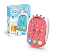 Rhythm Game Console - Interactive Music Games | Portable Pop Itt Game | Hand Buttons Board Game with Music and Light | Sensory Fidget Toy for Kids, Girls, Teens, Game
