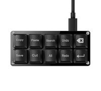 Rhythm Game Keypad Programmable Copy Paste Red Mechanical Switch Keyboard | Hotswappable Mini Mechanica RGB Gaming Keypad for Customized Macros Office Work Shortcut Keys