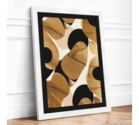 Rhythm Geometric Framed Wall Art Print A1 (84.1×59.4cm) White, Wall Decor for Living Room, Bedroom, Office & Home, Ready to Hang, Art Gift