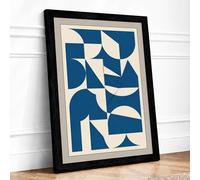Rhythm Geometric Framed Wall Art Print A2 (59.4×42cm) Black, Wall Decor for Living Room, Bedroom, Office & Home, Ready to Hang, Art Gift