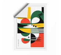 Rhythm Geometric Unframed Wall Art Print A2 (59.4×42cm), Wall Decor for Living Room, Bedroom, Office & Home, Art Gift