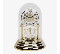 RHYTHM Gold Anniversary Silent Clock with Rotating Pendulum and Easy Read Dial