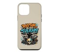 Rhythm Is My Therapy Graffiti Drummer Drum Set Art Case for iPhone 12 mini
