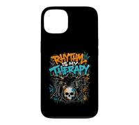 Rhythm Is My Therapy Graffiti Drummer Drum Set Art Case for iPhone 13