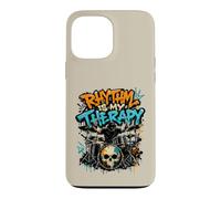 Rhythm Is My Therapy Graffiti Drummer Drum Set Art Case for iPhone 13 Pro Max