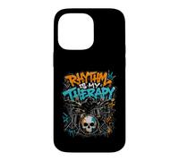 Rhythm Is My Therapy Graffiti Drummer Drum Set Art Case for iPhone 14 Pro Max
