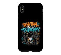 Rhythm Is My Therapy Graffiti Drummer Drum Set Art Case for iPhone XS Max