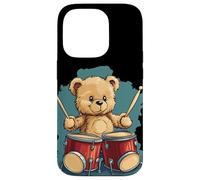 Rhythm King Teddy Bear for a Drumming Adventure Case for iPhone 14 Pro