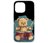 Rhythm King Teddy Bear for a Drumming Adventure Case for iPhone 14 Pro Max