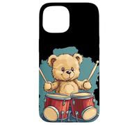 Rhythm King Teddy Bear for a Drumming Adventure Case for iPhone 15