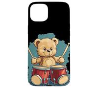 Rhythm King Teddy Bear for a Drumming Adventure Case for iPhone 15 Plus