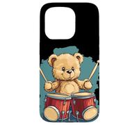 Rhythm King Teddy Bear for a Drumming Adventure Case for iPhone 15 Pro