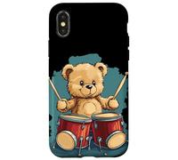 Rhythm King Teddy Bear for a Drumming Adventure Case for iPhone X/XS
