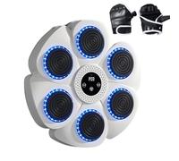 Rhythm Punching Trainer - Music Wall Pad, Audio Reaction Panel | Light-Based Boxing Target, Beat Sensor Interface, Electronic Punch Tracker, Wall Boxing System for Gym Practice, Gloves-Compatible Work