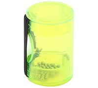 Rhythm Sand Shakers Finger Sand Ring Finger Sand Hammer Handbells Finger Bell Plastic Finger Sand Ring Sand Hammer for Guitar and Ukulele (Fluorescent Green)