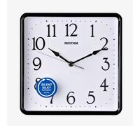 Rhythm Square Black Wall Clock CMG597NR02